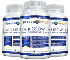 Research Verified® Hair Growth Bottles.