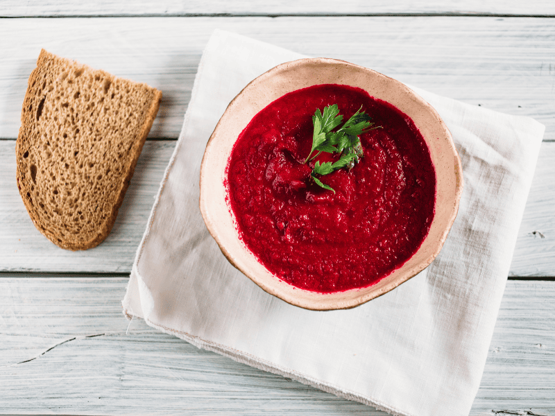 Halloween treats for heart health: beet soup