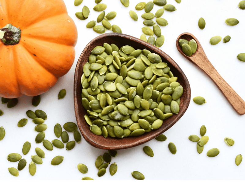 Halloween treats for heart health: pumpkin seeds. 