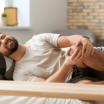 man suffering from knee pain