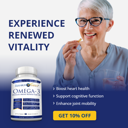 Experience renewed vitality with Research Verified Omega-3