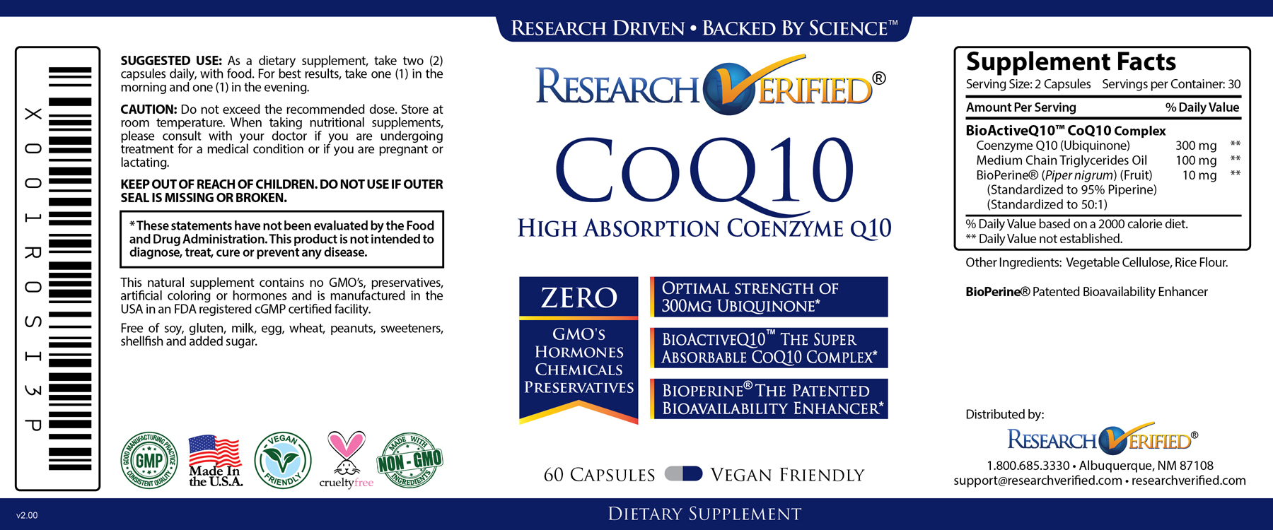 Research Verified CoQ10 The Best Available